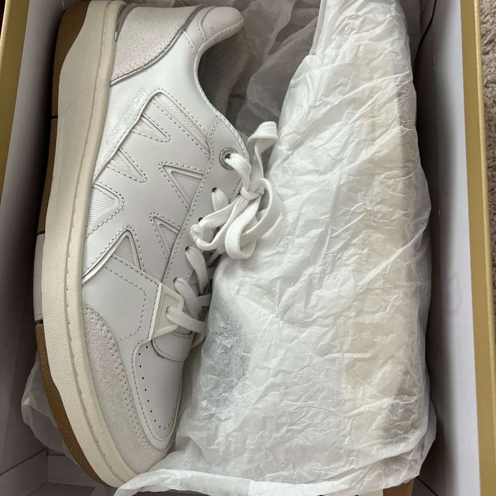 Michael Kors White Leather Shoes